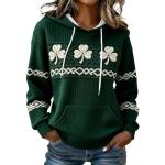 St. Patrick's Day Clover Print Women's Hoodie