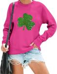 St. Patrick's Day Shamrock Sequin Sweatshirt
