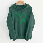 Shamrock Heart Hoodie for St. Patrick's Day