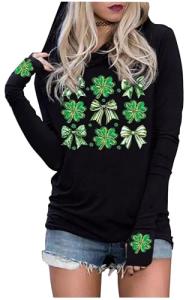 Funny Shamrock Graphic Tee for Women
