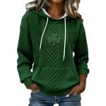 2026 St. Patrick's Day Shamrock Print Hoodie