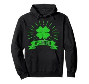 Funny Green Shamrock Hoodie for St. Patrick's Day