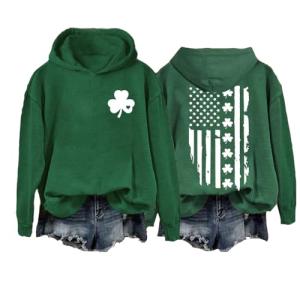MOGUI Women's St. Patrick's Day Green Hoodie