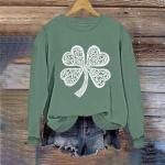 Funny St. Patrick's Day Clover Graphic Tee for Women