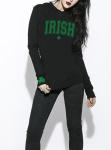 Funny Irish Shamrock Women's Hoodie for St. Patrick's Day
