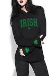 Funny Irish Shamrock Women's Hoodie for St. Patrick's Day