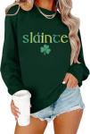 Leopard Shamrock St. Patrick's Day Tee for Women