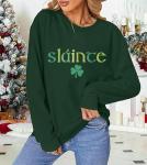 Leopard Shamrock St. Patrick's Day Tee for Women