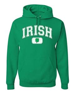 Vintage Irish Shamrock Graphic Hoodie for St. Patrick's Day