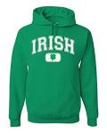 Vintage Irish Shamrock Graphic Hoodie for St. Patrick's Day