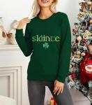 Leopard Shamrock St. Patrick's Day Tee for Women