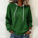 Women's Green Shamrock Long Sleeve St. Patrick's Shirt