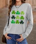 Women's St. Patrick's Day Clover Graphic Tee