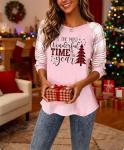 Buffalo Plaid Christmas Tree Shirt for Women