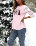 Buffalo Plaid Christmas Tree Shirt for Women