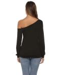 Off Shoulder Long Sleeve Merry Xmas T-Shirt