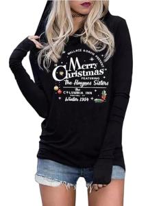 Funny Christmas Tree Hoodie for Women