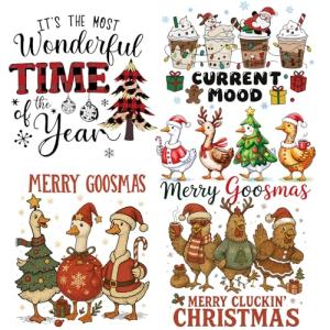 Christmas Tree Iron-On Transfers for T-Shirts