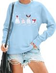 Funny Cat Christmas Sweatshirt for Women