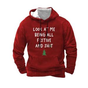 Festive and Funny Men's Christmas Tree T-Shirt