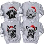 Custom Santa Paws Holiday Dog Sweatshirt