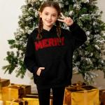 Boys Christmas Graphic Hoodie Pullover Sweatshirt