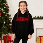 Boys Christmas Graphic Hoodie Pullover Sweatshirt