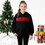 Boys Christmas Graphic Hoodie Pullover Sweatshirt
