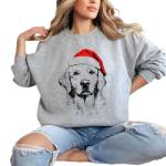 Custom Santa Paws Holiday Dog Sweatshirt