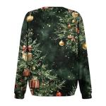 Cute Santa Claus Print Christmas T-Shirt for Women