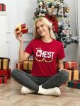 Funny Christmas Couples Matching T-Shirts in Red