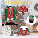 Funny Custom Face Christmas Sweaters for Couples