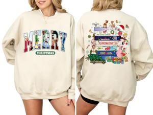 Vintage Christmas Movie Sweatshirt – Cozy Crewneck