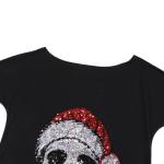 Vintage Gothic Skull Off-The-Shoulder T-Shirt