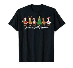 Festive Goose Christmas Funny Holiday Party T-Shirt