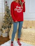 Merry Christmas Letter Print Long Sleeve T-Shirt
