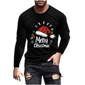 Merry Christmas Santa Hat Long Sleeve T-Shirt