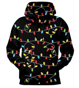 Christmas Lights Hoodie for Women and Men