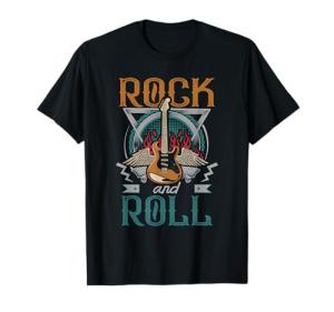 Retro 80s Rock & Roll Guitar Wings T-Shirt