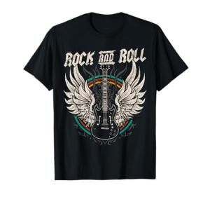 Vintage Rock Music Guitar T-Shirt for Fans