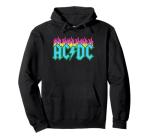AC/DC Neon Flames Logo Pullover Hoodie