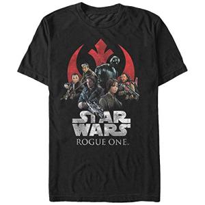 Star Wars Rogue One Rebellion Logo T-Shirt - Black