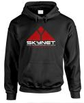 Goozler Skynet AI Cyborg Movie Hoodie, Black, XL