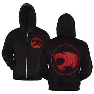 ThunderCats Symbol Black Zip-Up Hoodie - Large