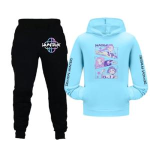 Cute K-Pop Girls' Hoodie and Pants Set