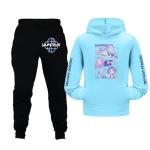 Cute K-Pop Girls' Hoodie and Pants Set