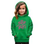 Green Long Sleeve Hoodie for Girls - Hunter Pop Design