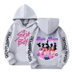 K-Pop Hunter Graphic Long Sleeve Hoodie for Girls