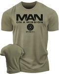 Man On A Mission Gym Workout T-Shirt - XL