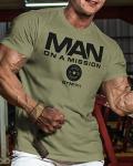 Man On A Mission Gym Workout T-Shirt - XL